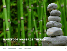 Tablet Screenshot of barefootmassagetherapy.com